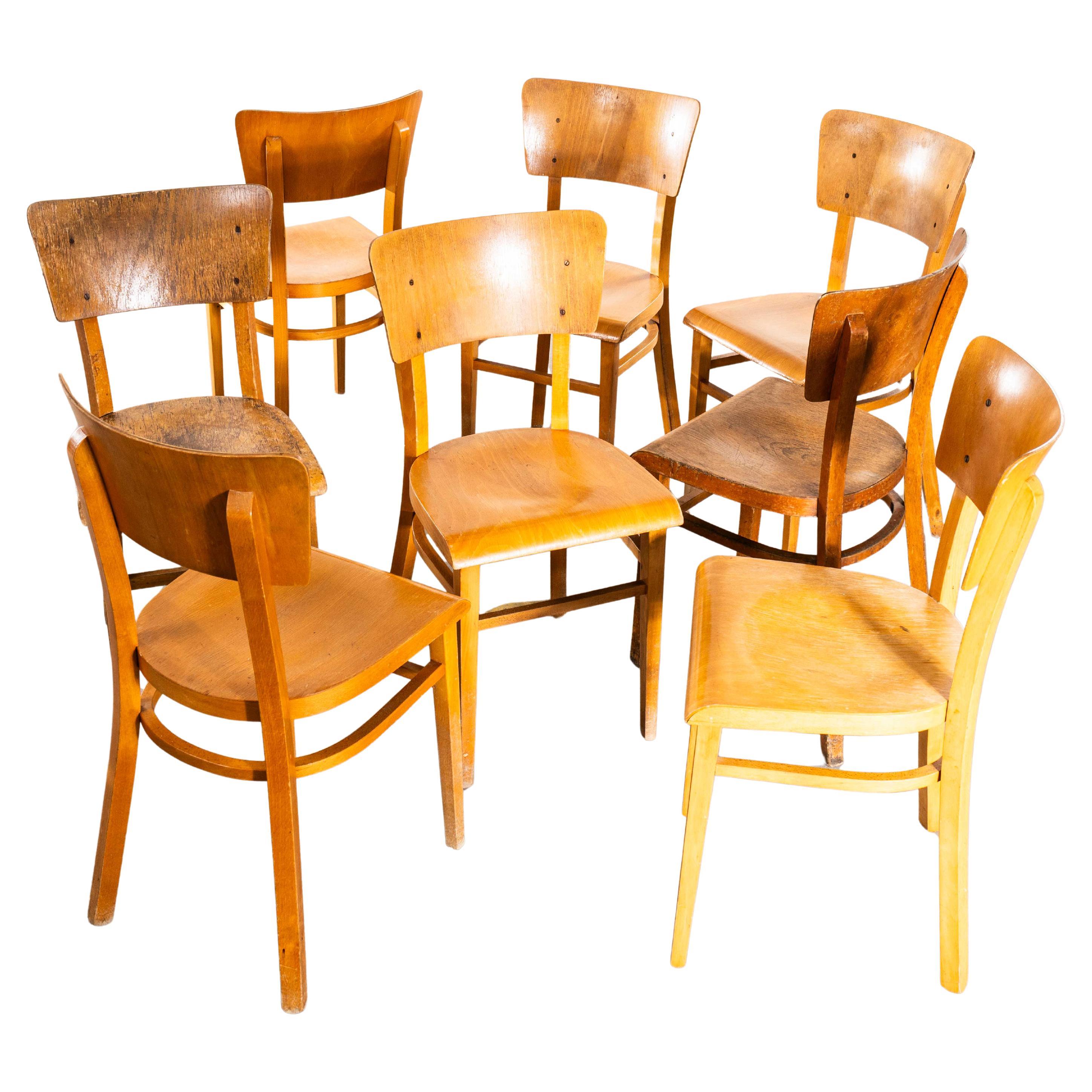 Sedie da pranzo in bengala Ton contemporanee degli anni
50 - Set di otto sedie