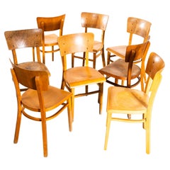 Sedie da pranzo in bengala Ton contemporanee degli anni
50 - Set di otto sedie