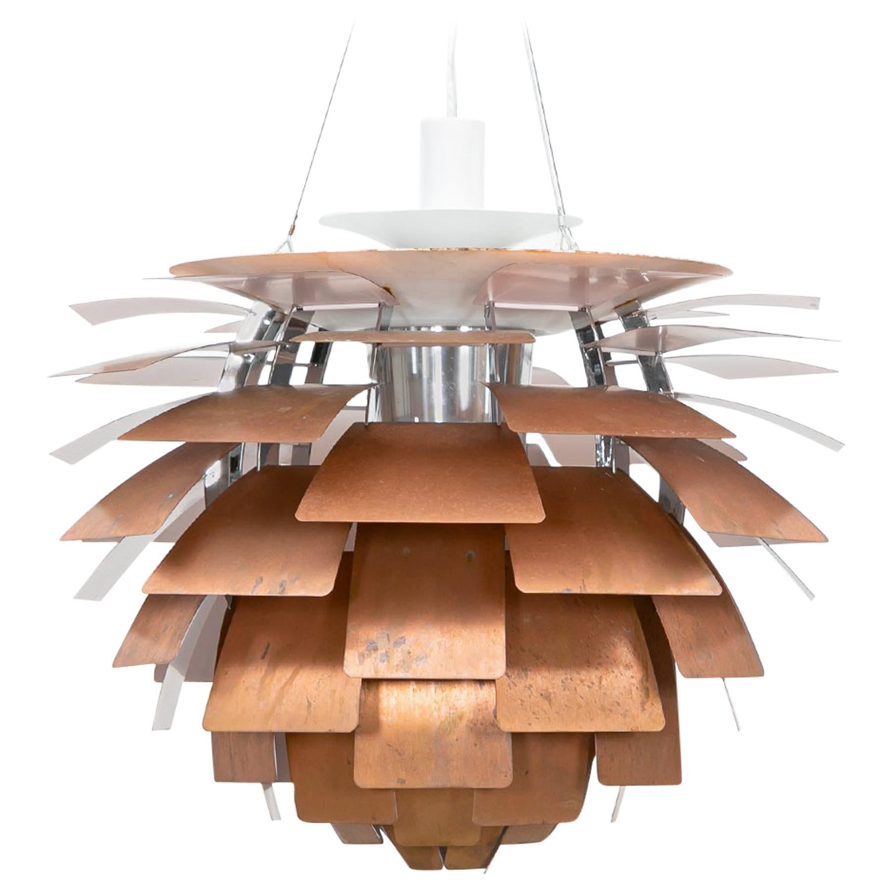 1950s Copper Ceiling Lamp 'Artichoke' by Poul Henningsen 'a'