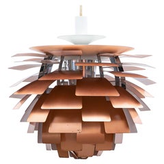 1950s Copper Ceiling Lamp 'Artichoke' by Poul Henningsen
