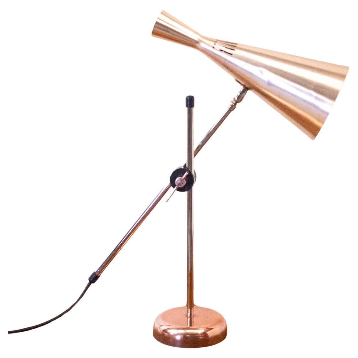 1950s Copper Desk Lamp by G A Scott for Maclamp