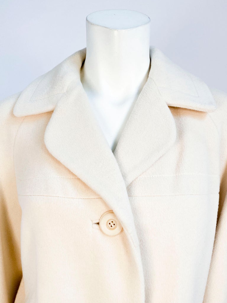 1950s Cream Cashmere Coat at 1stDibs