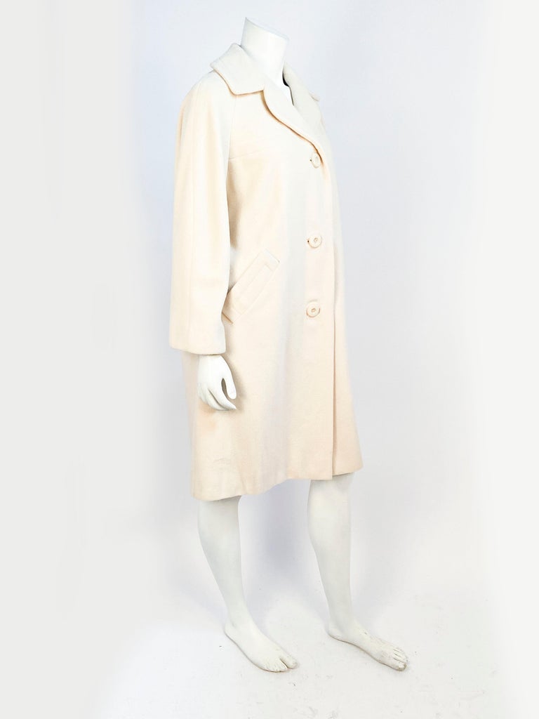 1950s Cream Cashmere Coat at 1stDibs