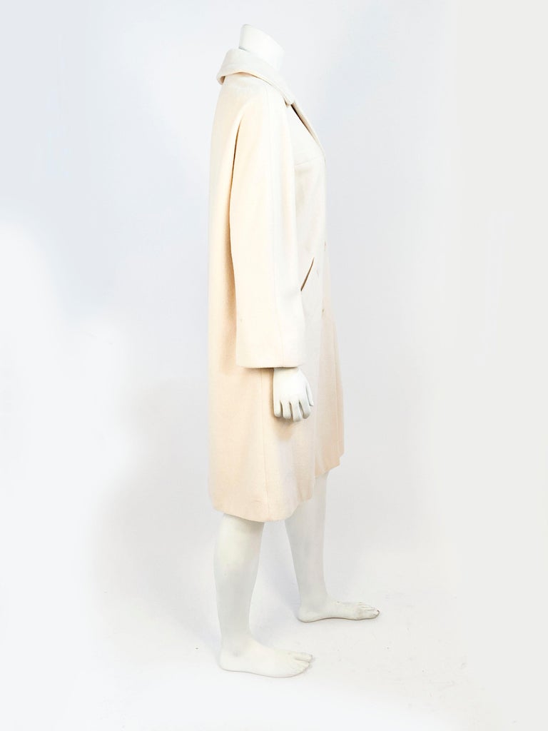 1950s Cream Cashmere Coat at 1stDibs
