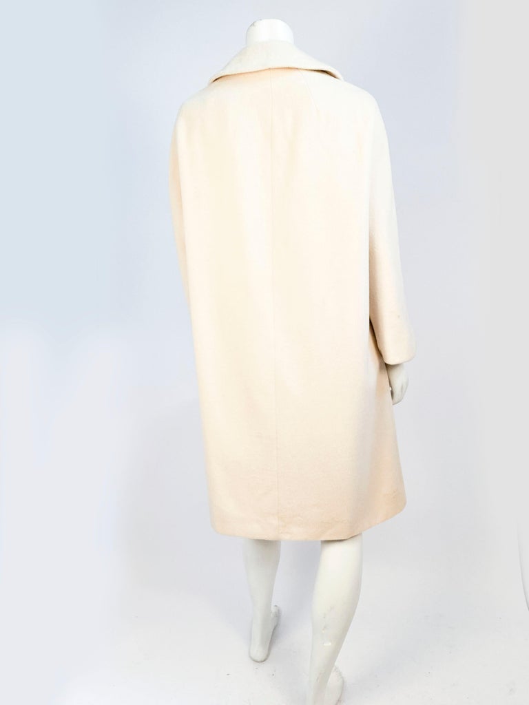 1950s Cream Cashmere Coat at 1stDibs