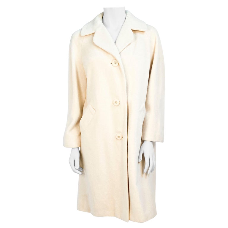 1950s Cream Cashmere Coat at 1stDibs