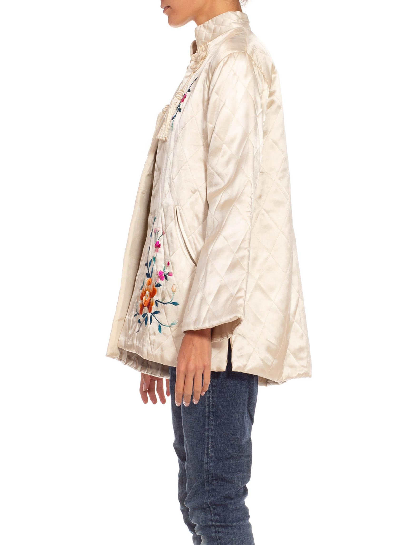 cream satin jacket