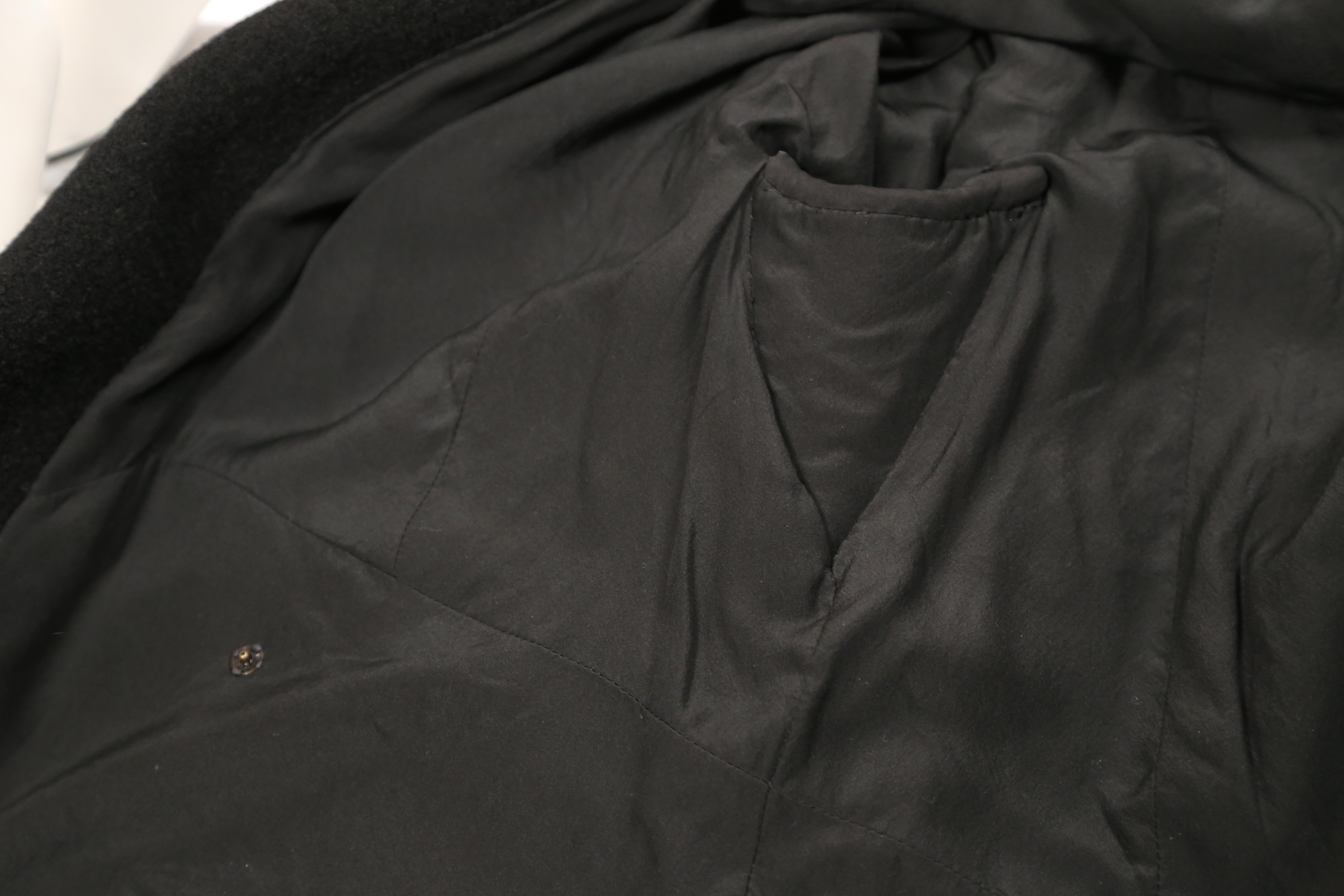 1950's CRISTOBAL BALENCIAGA haute couture black jacket with large ...