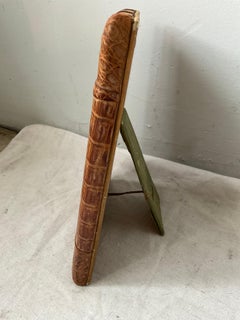 1950s Cuban Crocodile Picture Frame . Opening Is 6.25 x 4.5