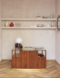 1950s Curved Rosewood Paolo Buffa Desk