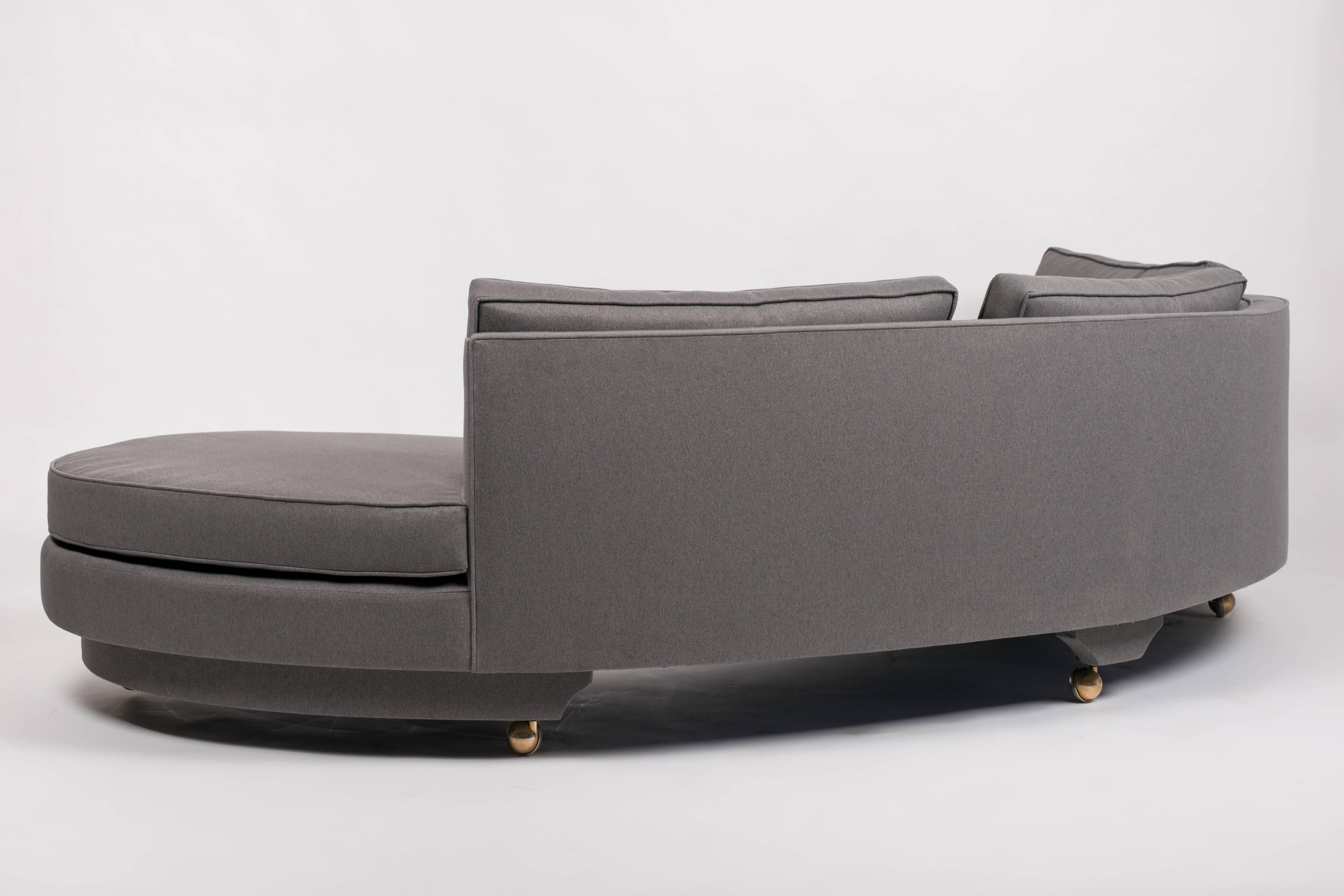 Mid-Century Modern 1950s Custom Kidney Sofa