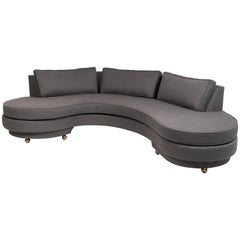 1950s Custom Kidney Sofa