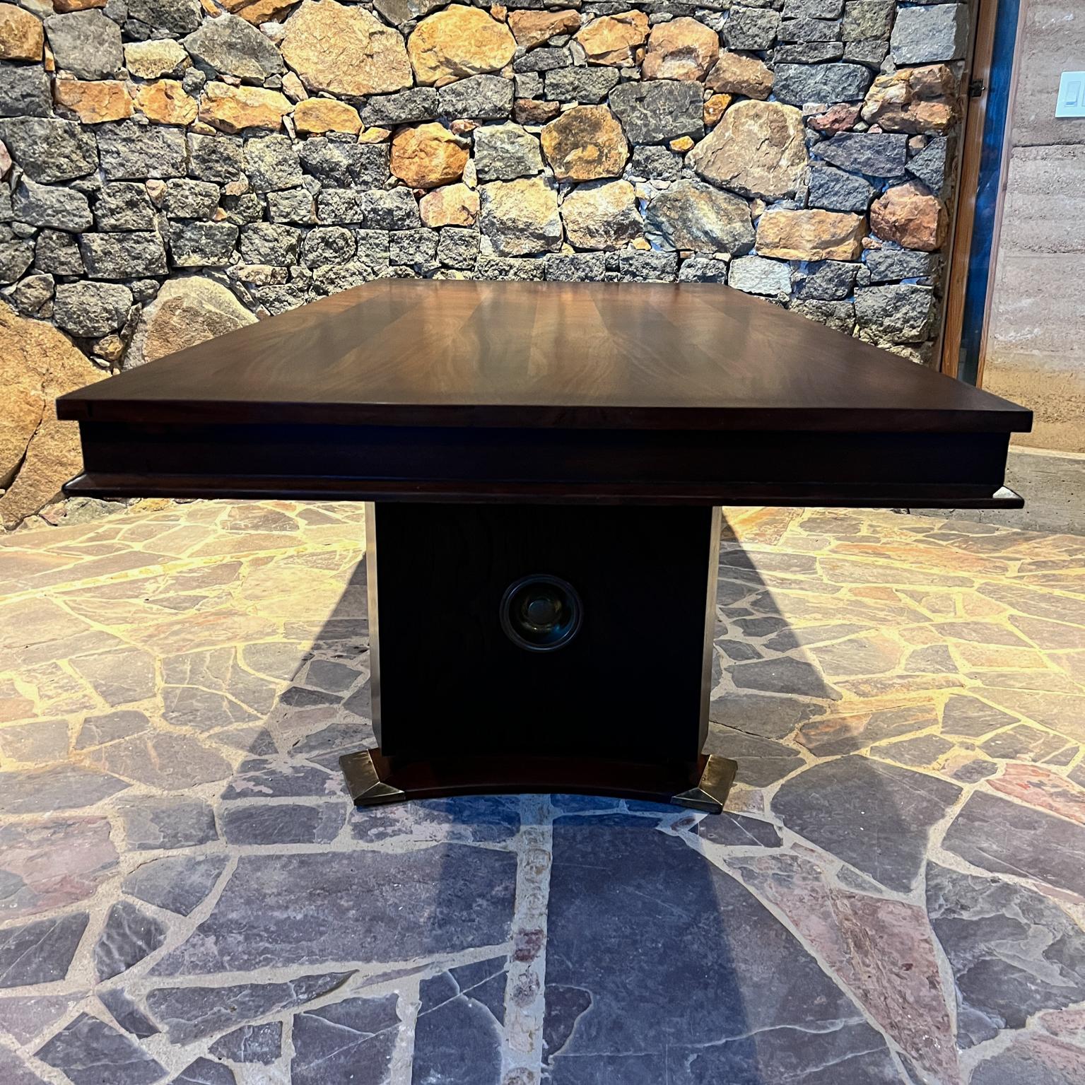 Mid-20th Century 1950s Custom Mahogany Dining Table Mexico City For Sale