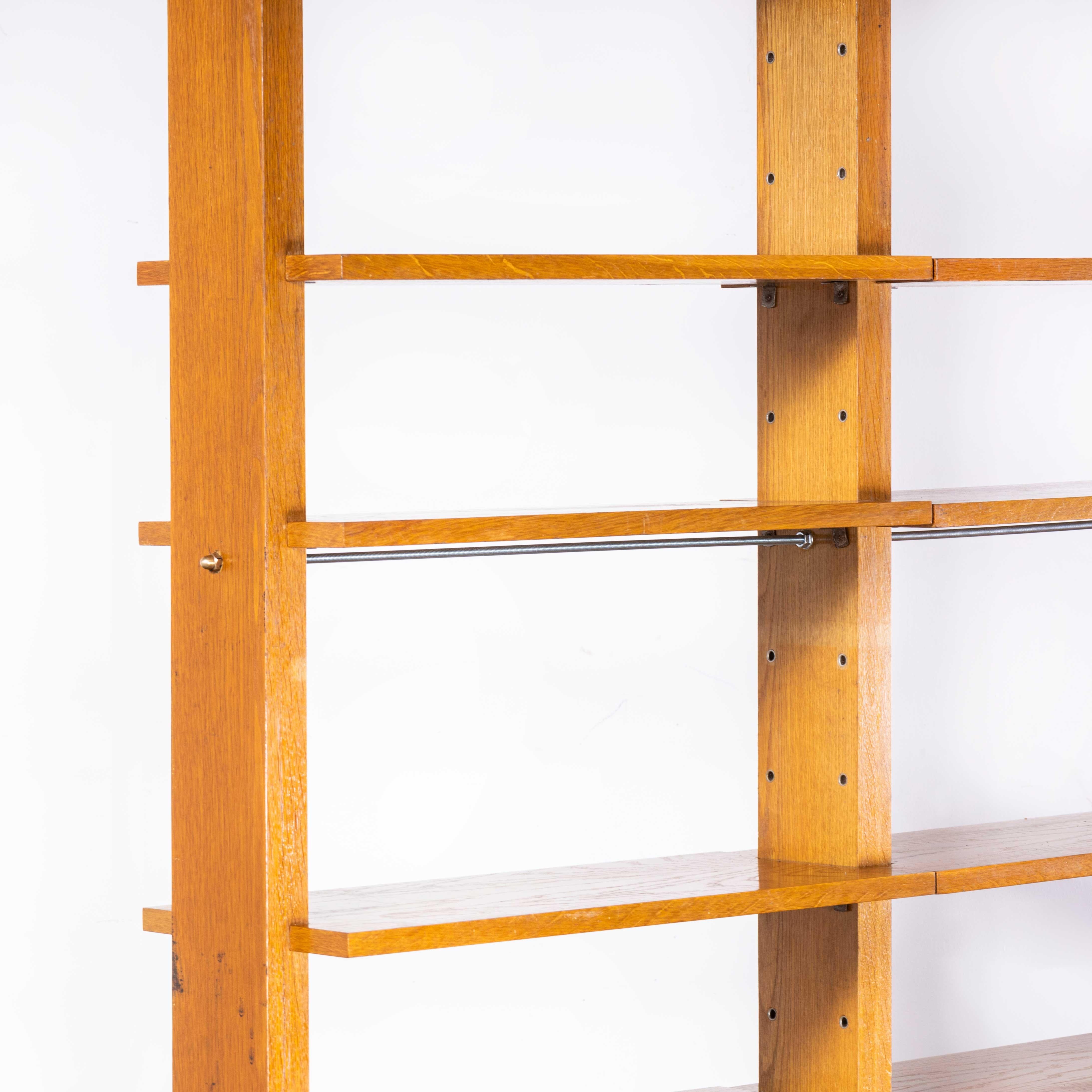 1950s Czech Freestanding Shelving Unit, Room Divider 8