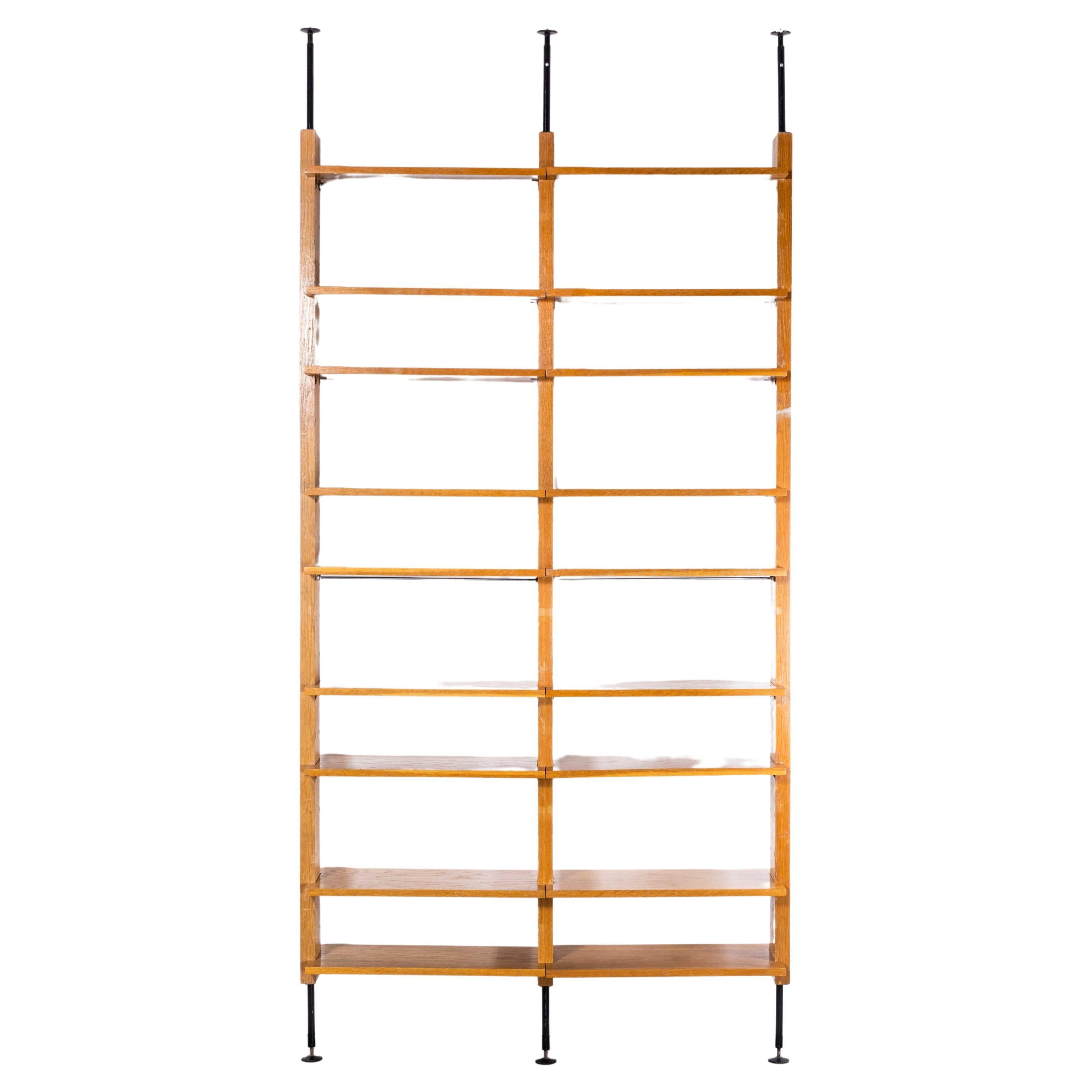 1950s Czech Freestanding Shelving Unit, Room Divider