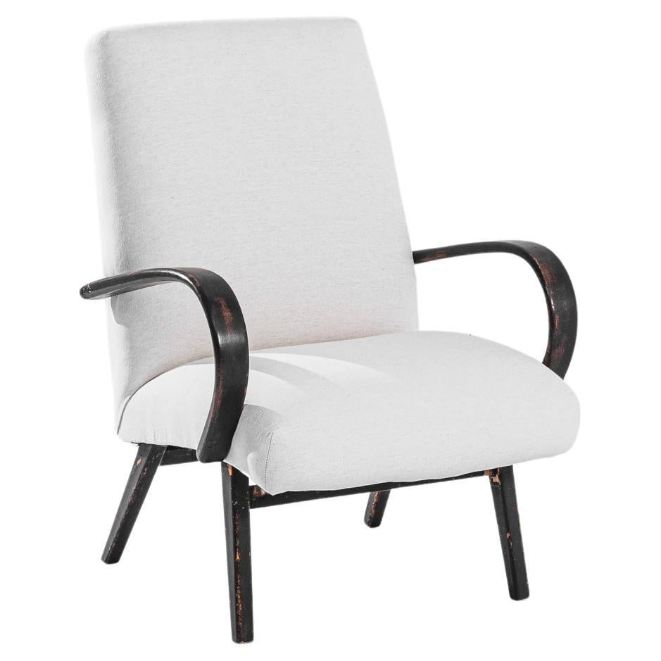 1950s Czech Upholstered Armchair
