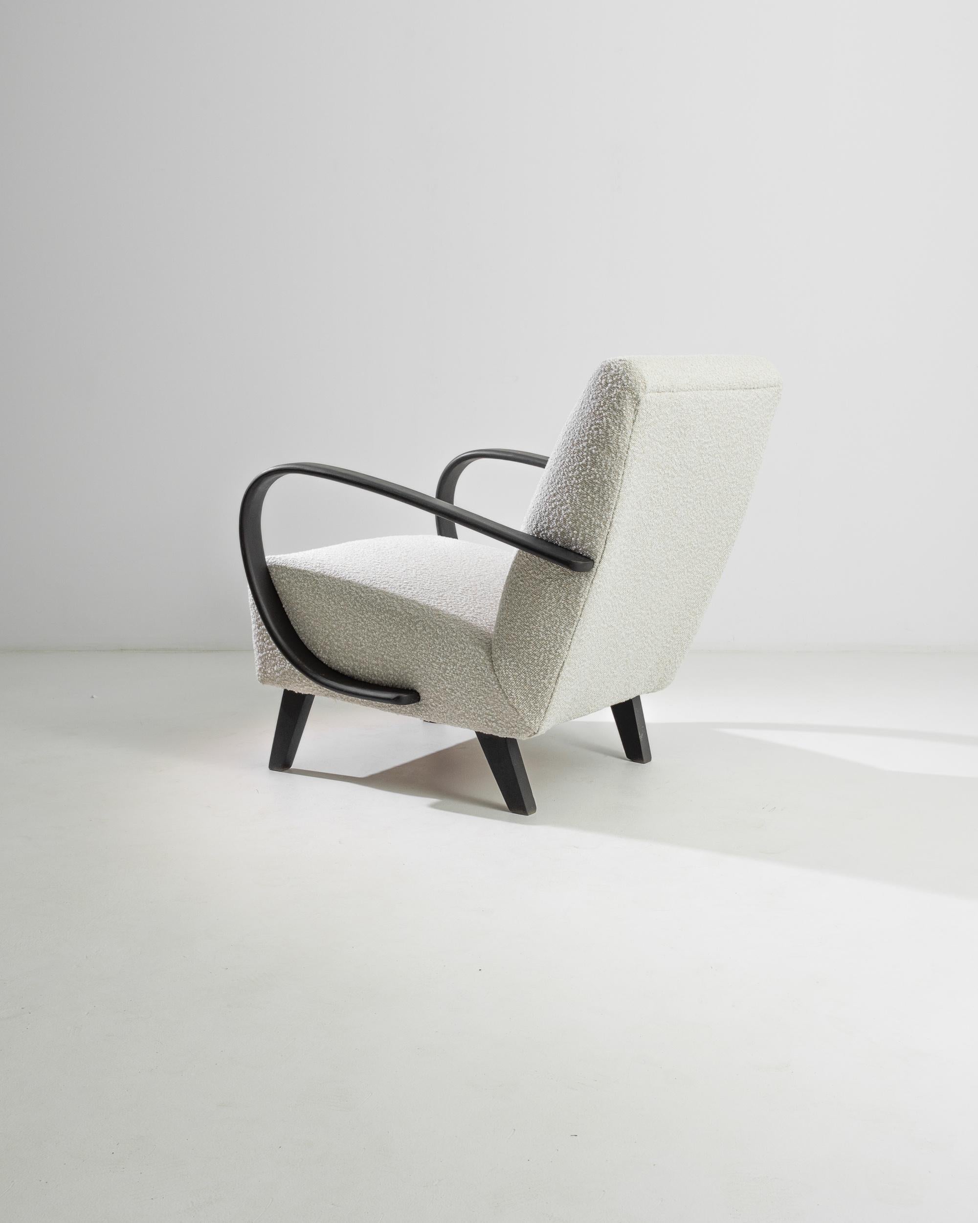 20th Century 1950s Czech Wooden Armchair by J. Halabala For Sale