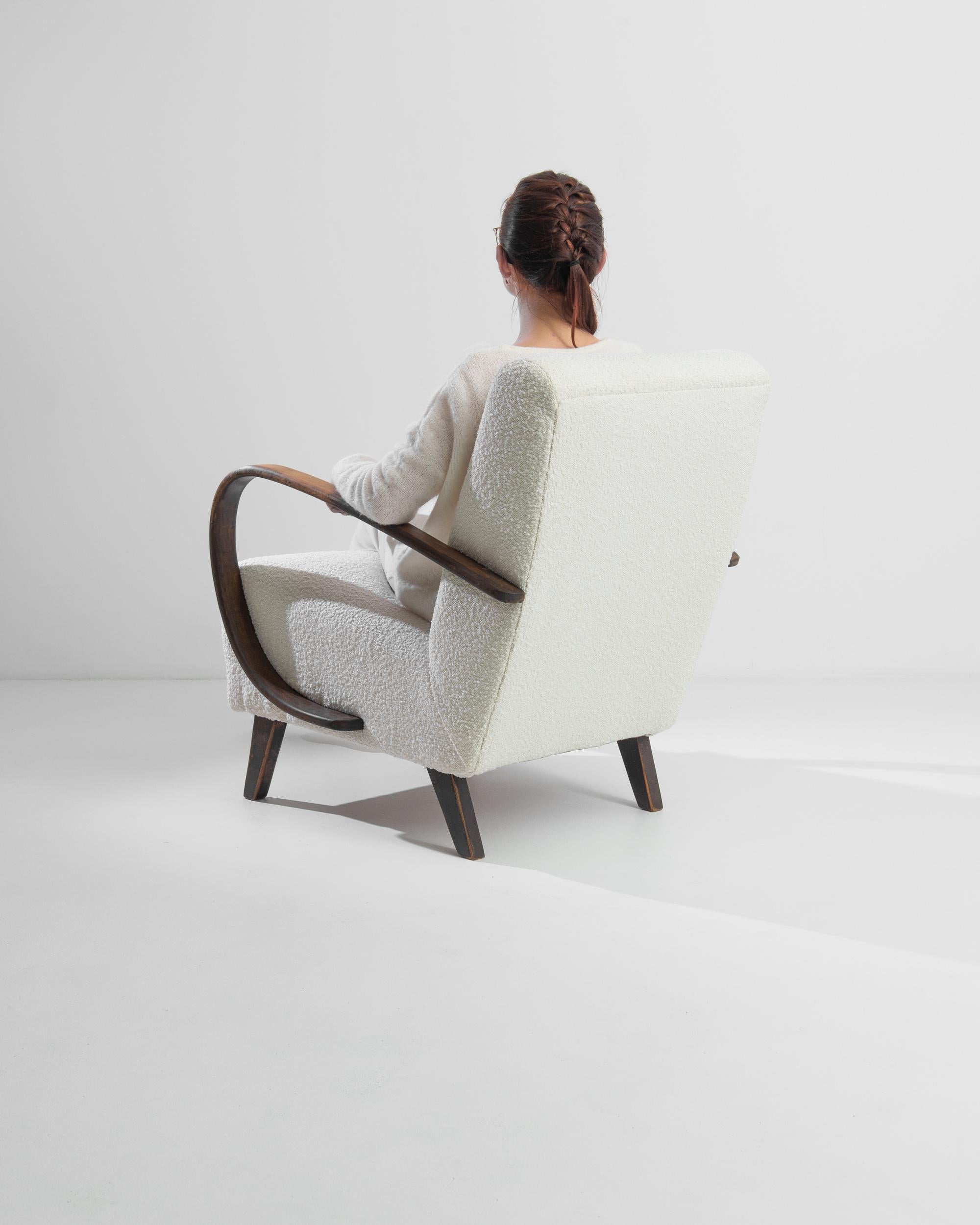 20th Century 1950s Czech Wooden Armchair by J. Halabala