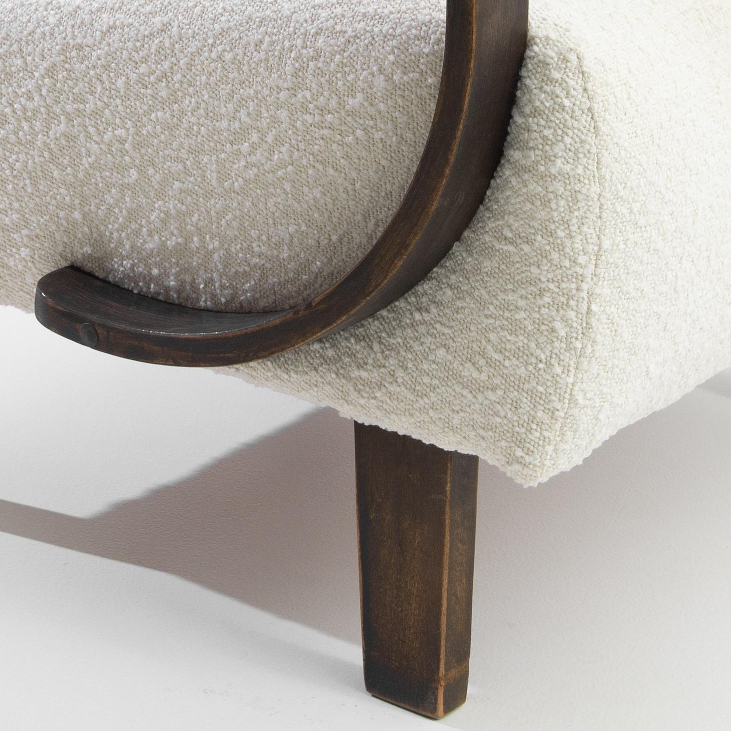 1950s Czech Wooden Armchair by J. Halabala 1