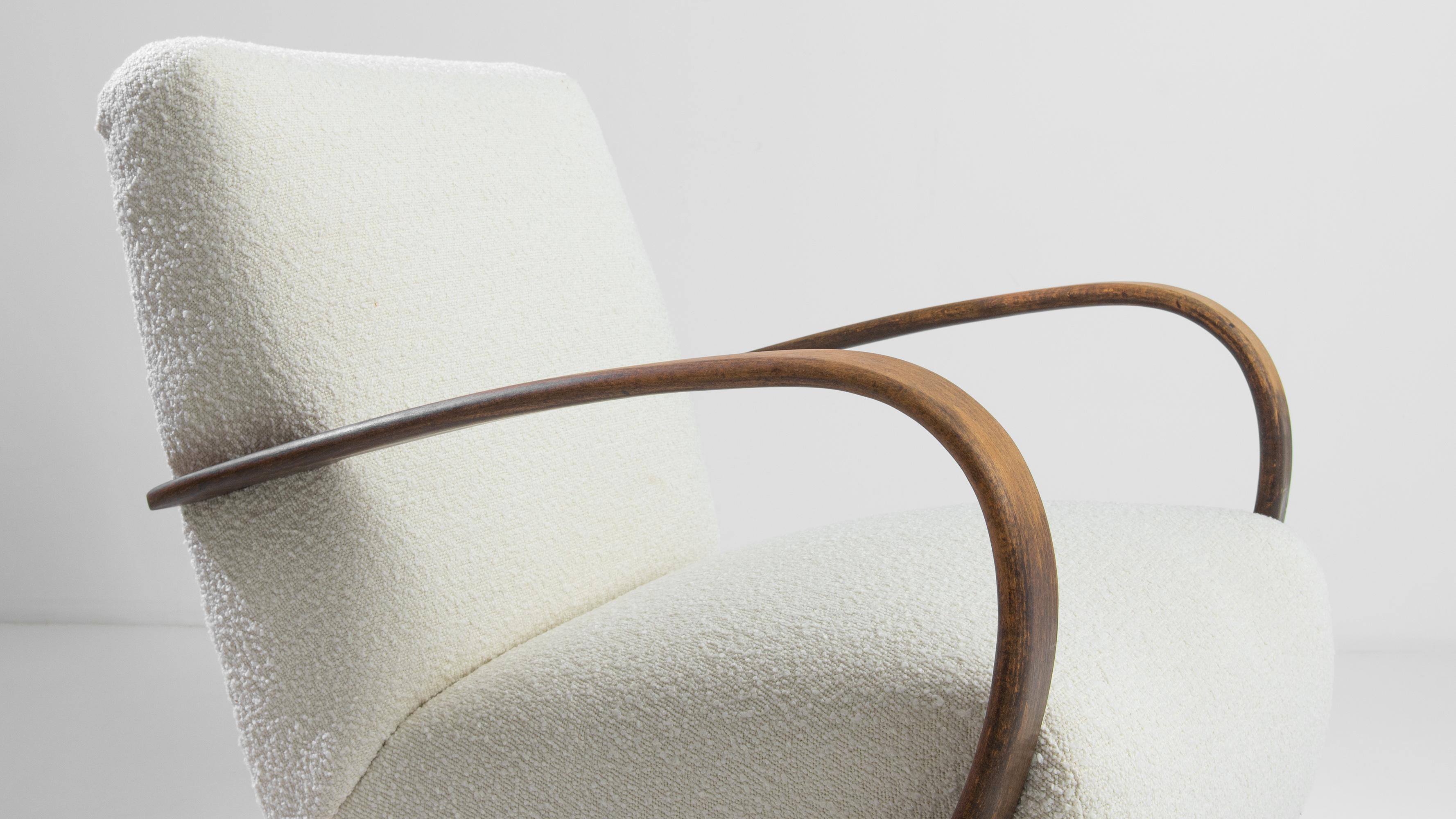 1950s Czech Wooden Armchair by J. Halabala 2