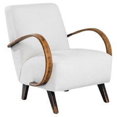 1950s Czech Wooden Armchair by J. Halabala