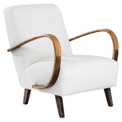 1950s Czech Wooden Armchair by J. Halabala