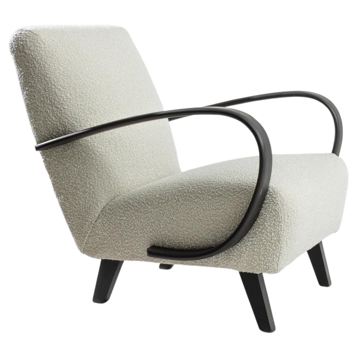 1950s Czech Wooden Armchair by J. Halabala For Sale