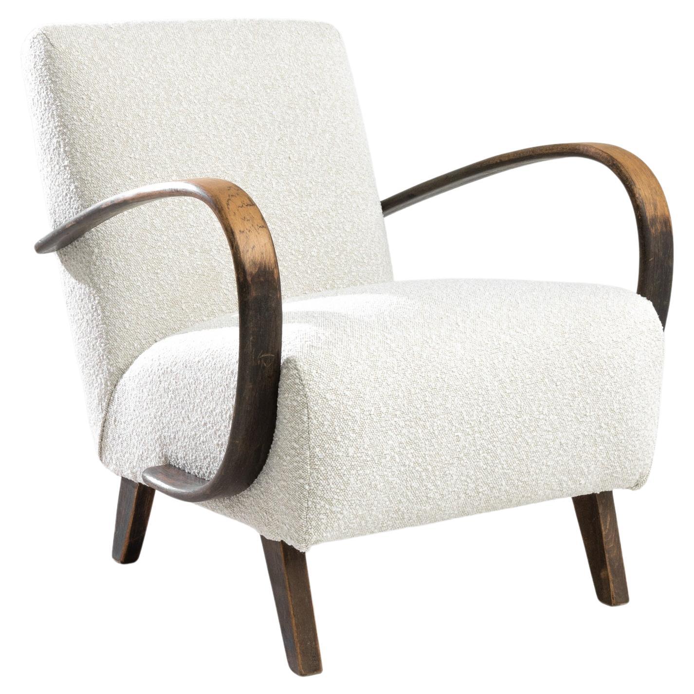 1950s Czech Wooden Armchair by J. Halabala