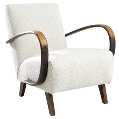 Fauteuil en bois tchèque des années 1950 par J. Halabala