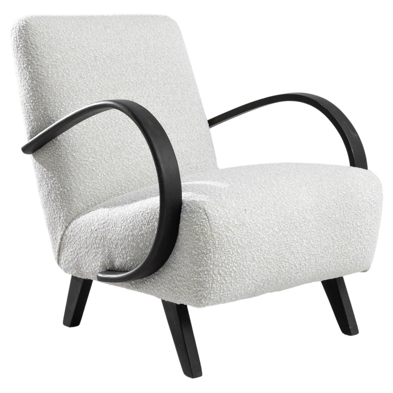 1950s Czech Wooden Armchair by J. Halabala For Sale
