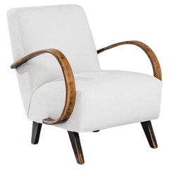 1950s Czech Wooden Armchair by J. Halabala