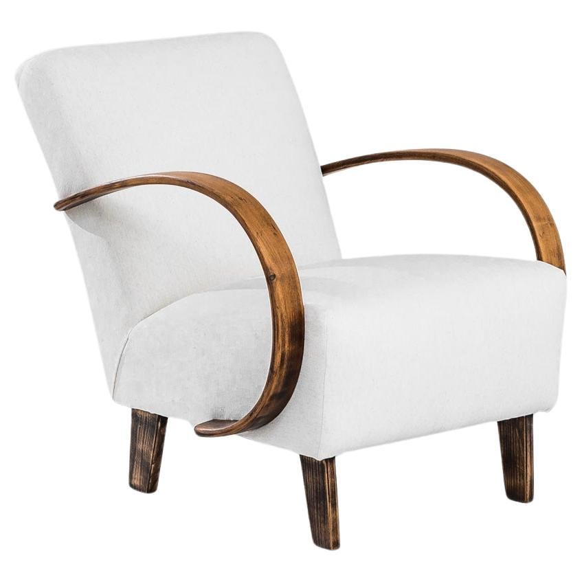 1950s Czech Wooden Armchair by J. Halabala