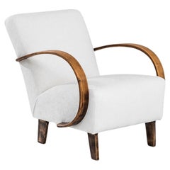 1950s Czech Wooden Armchair by J. Halabala