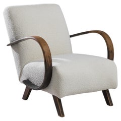 1950s Czech Wooden Armchair by J. Halabala