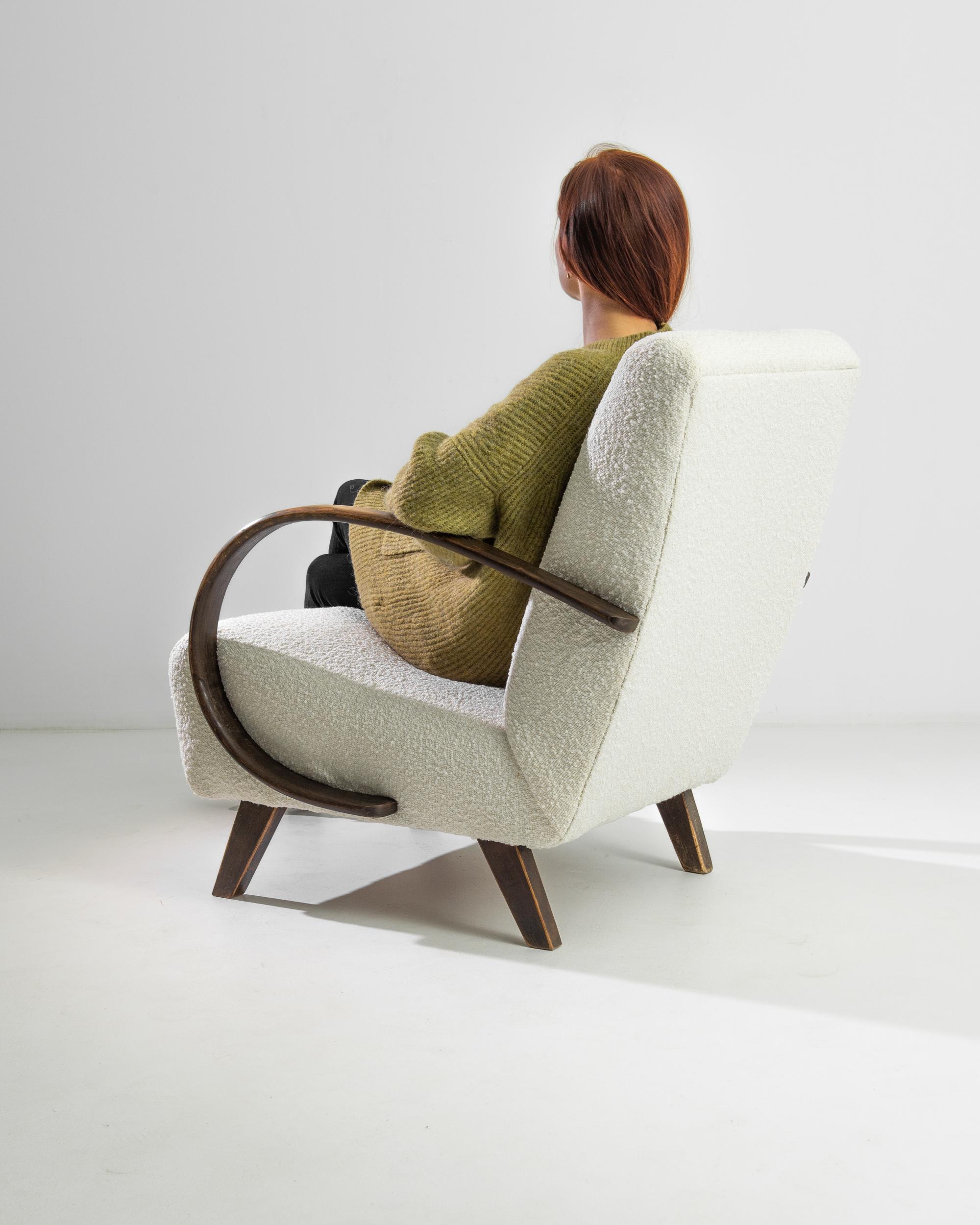 20th Century 1950s Czech Wooden Armchair