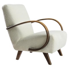 1950s Czech Wooden Armchair