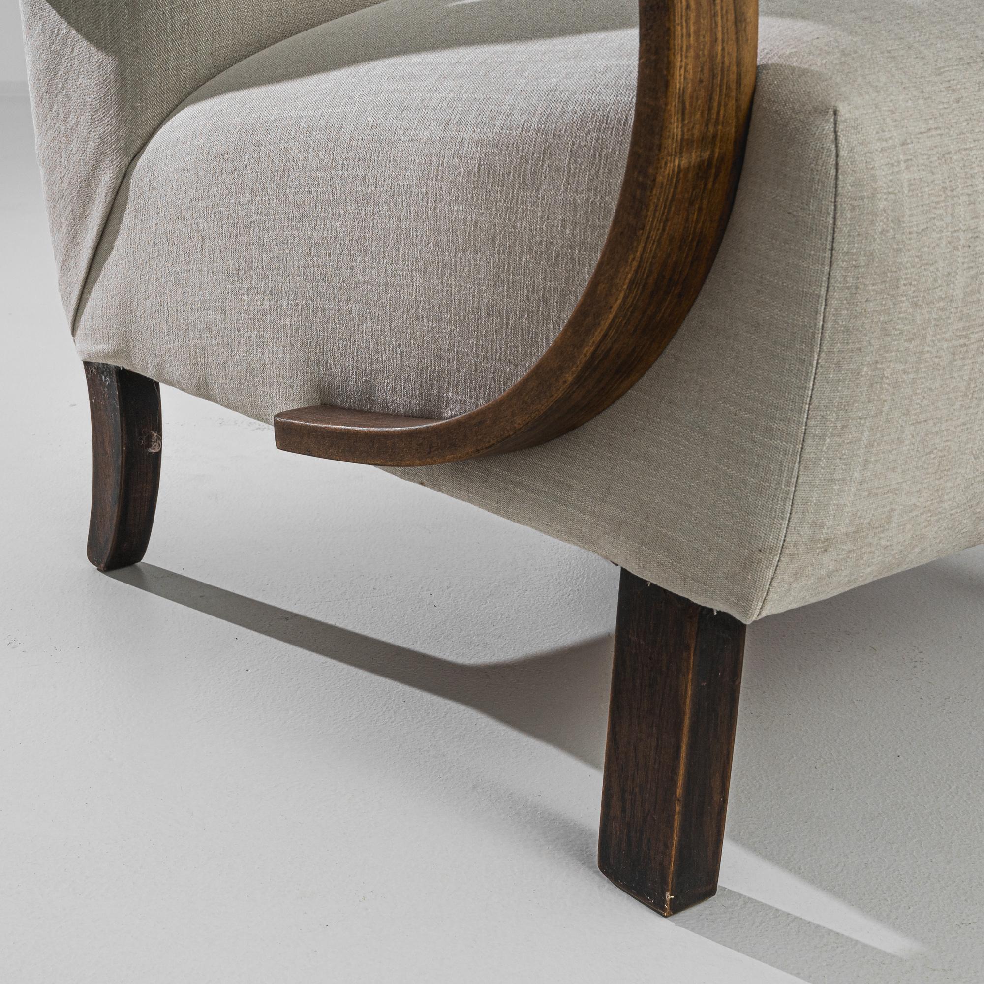 20th Century 1950s Czech Wooden Armchairs by J. Halabala