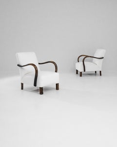 Paire de chaises en bois tchèques des années 1950 par J. Halabala