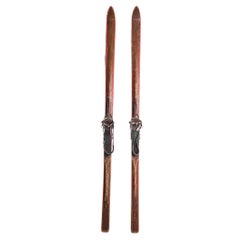 Vintage 1950s, Czech Wooden Skis