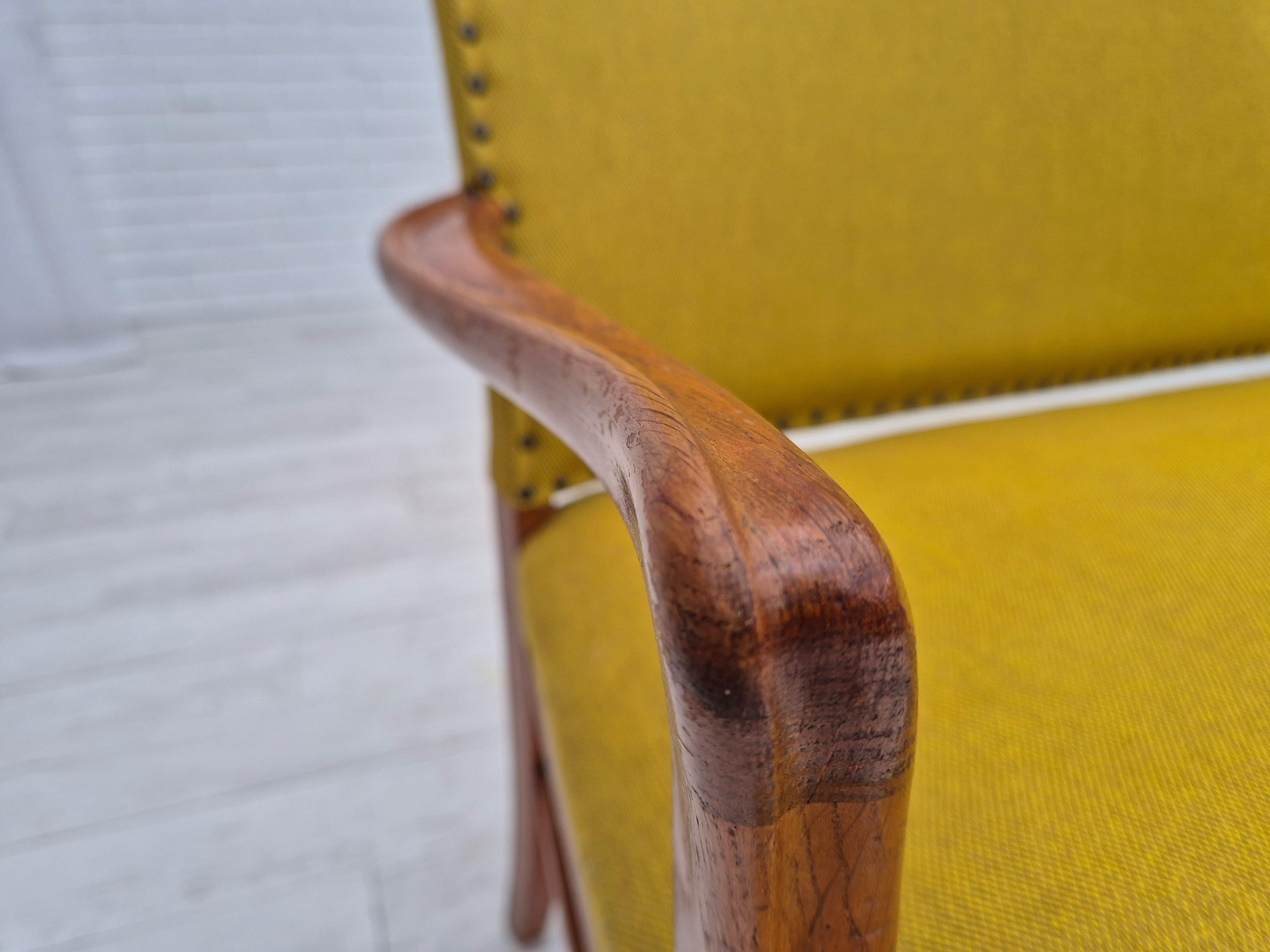 1950s, Danish 2-seater sofa by Ehapa Møbler, original condition, wool fabric. en vente 5