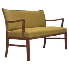1950s, Danish 2-seater sofa by Ehapa Møbler, original condition, wool fabric.
