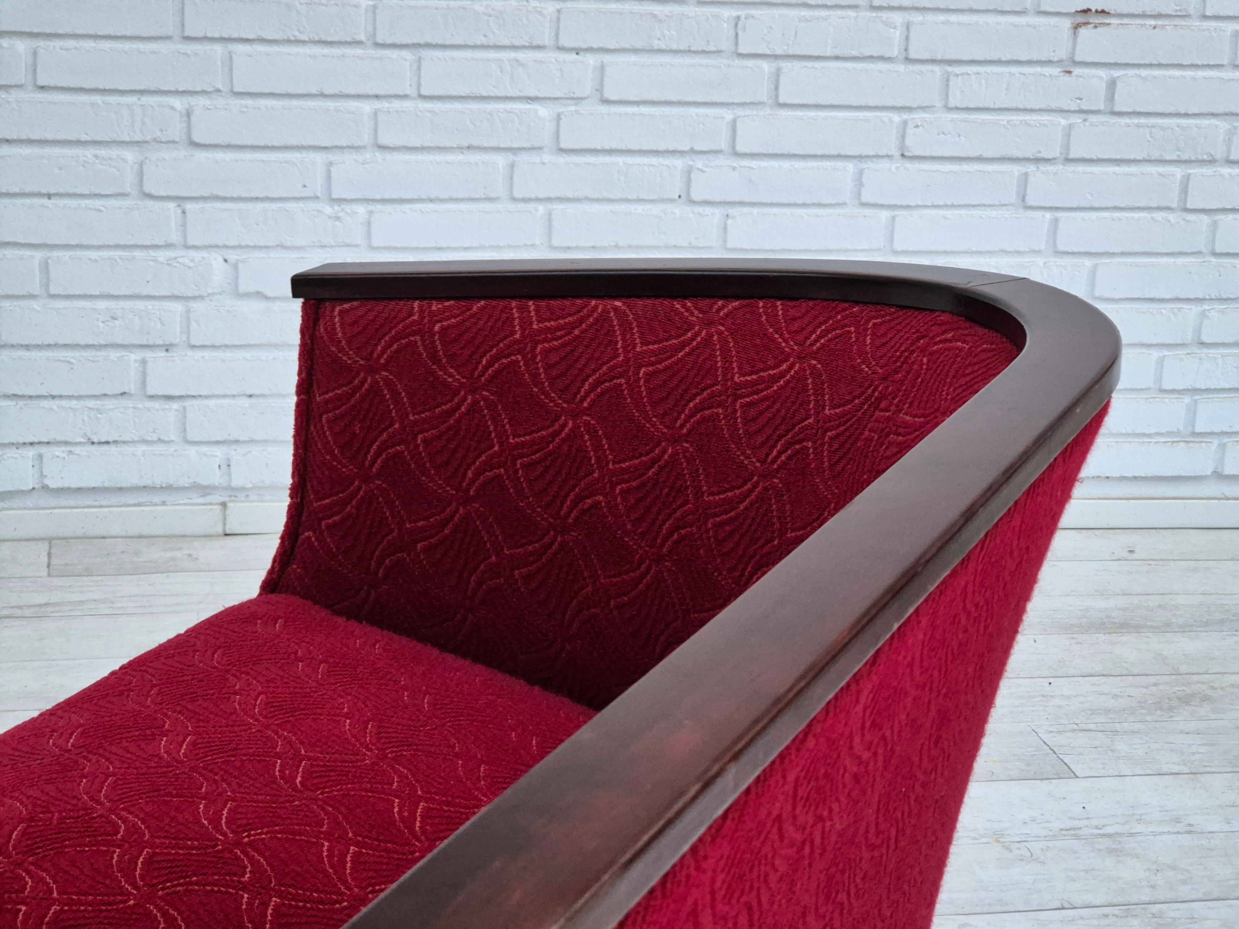 1950er Jahre, Dänisches 2-Sitzer-Sofa, originaler sehr guter Zustand, Eschenholz. im Angebot 8