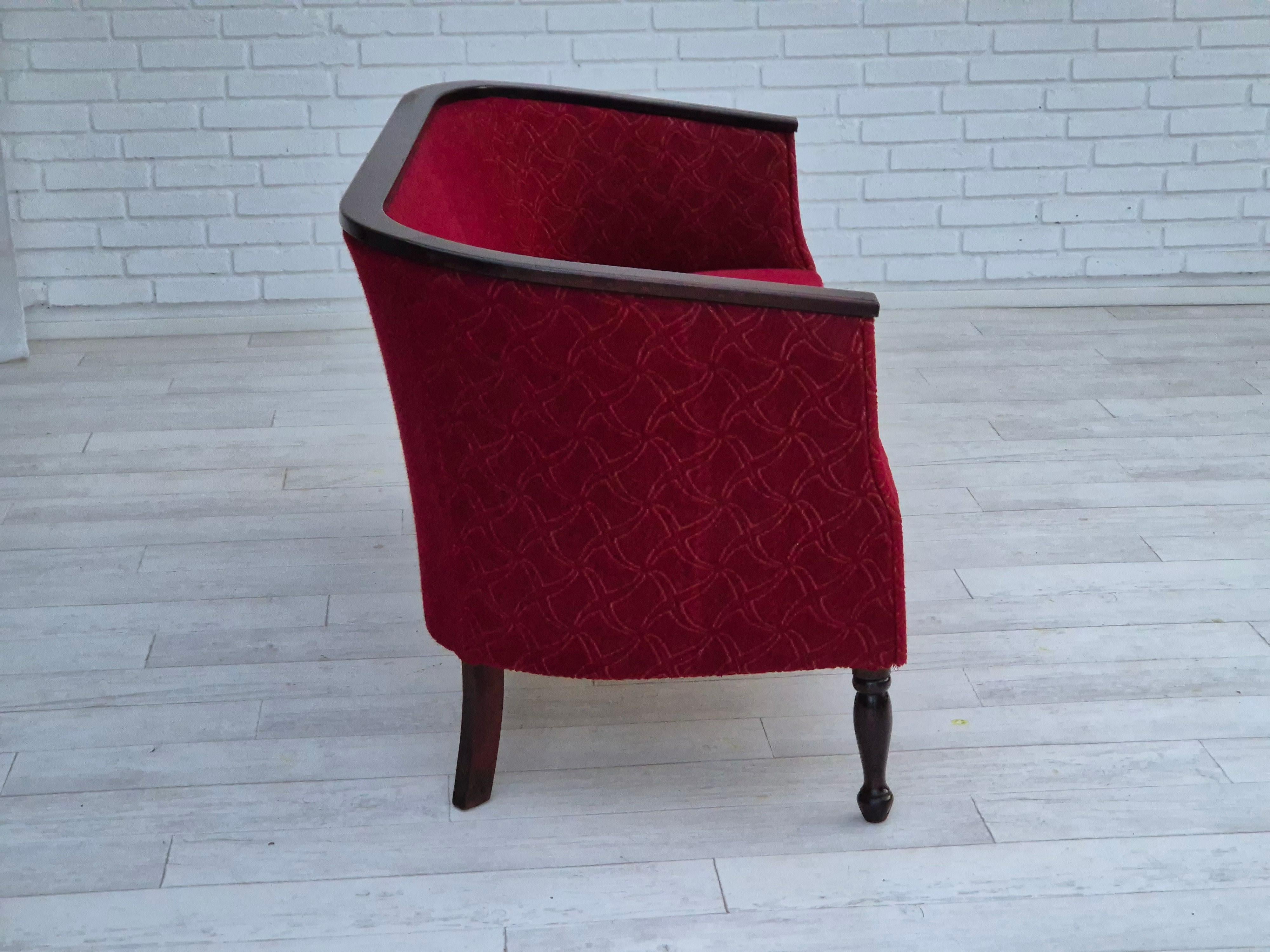 1950er Jahre, Dänisches 2-Sitzer-Sofa, originaler sehr guter Zustand, Eschenholz. im Zustand „Gut“ im Angebot in Tarm, 82