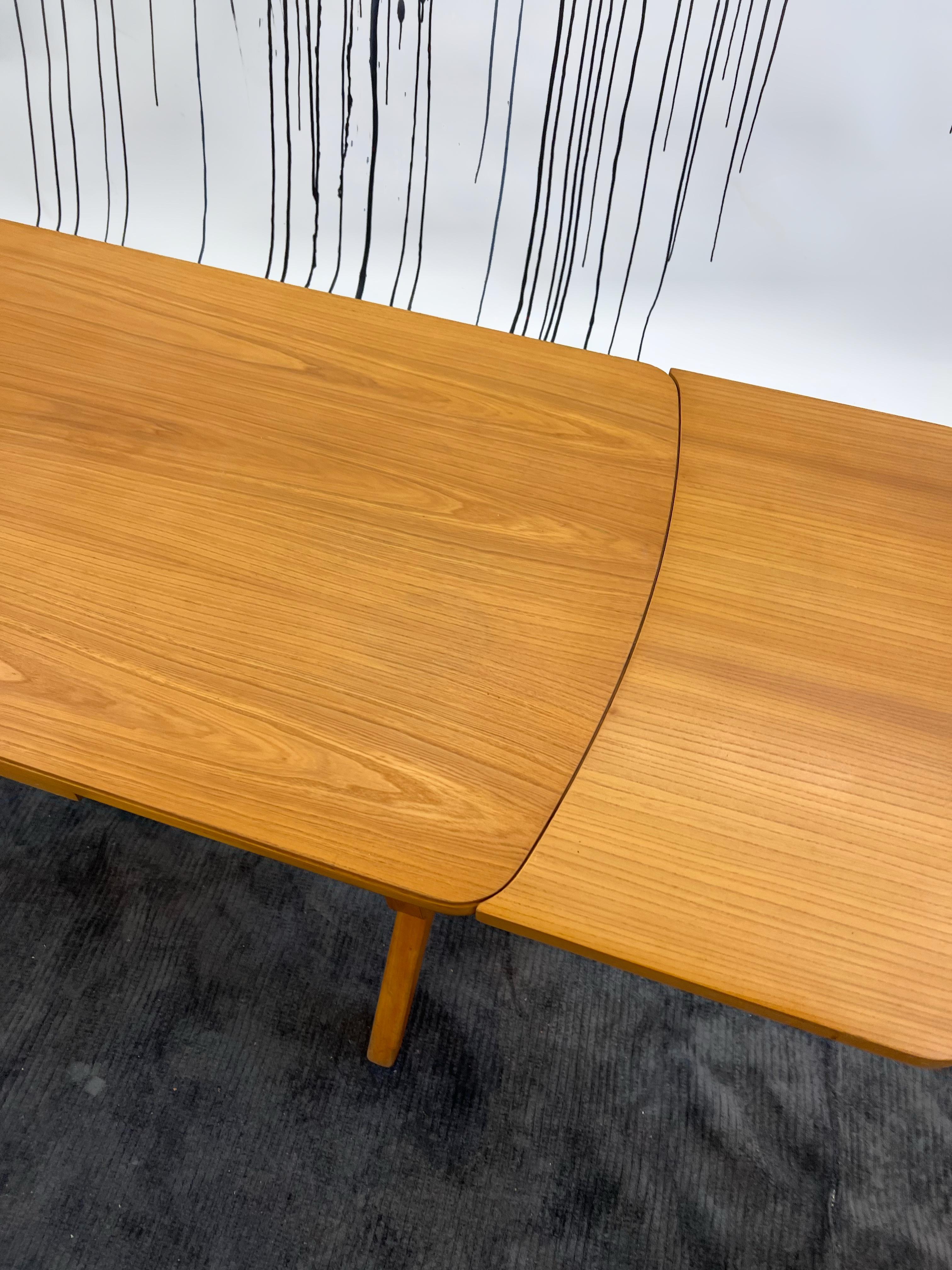 Mid-Century Modern Bureau ou table ajustable long et étroit danois des années 1950 par Max Bohme Fabrikant en vente