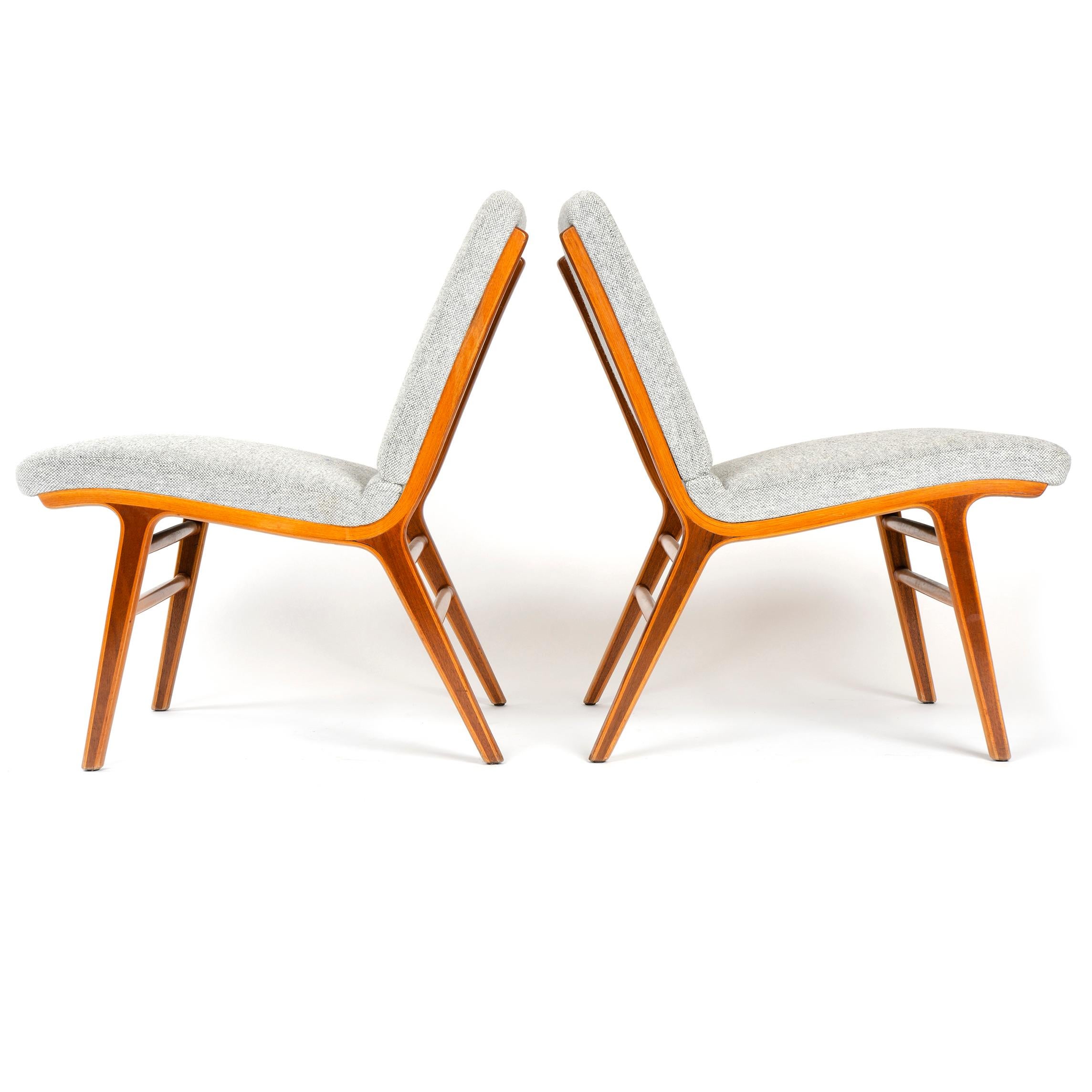 Mid-20th Century 1950s Danish 'Ax' Chairs by Peter Hvidt & Orla Mölgaard-Nielsen for Fritz Hansen For Sale