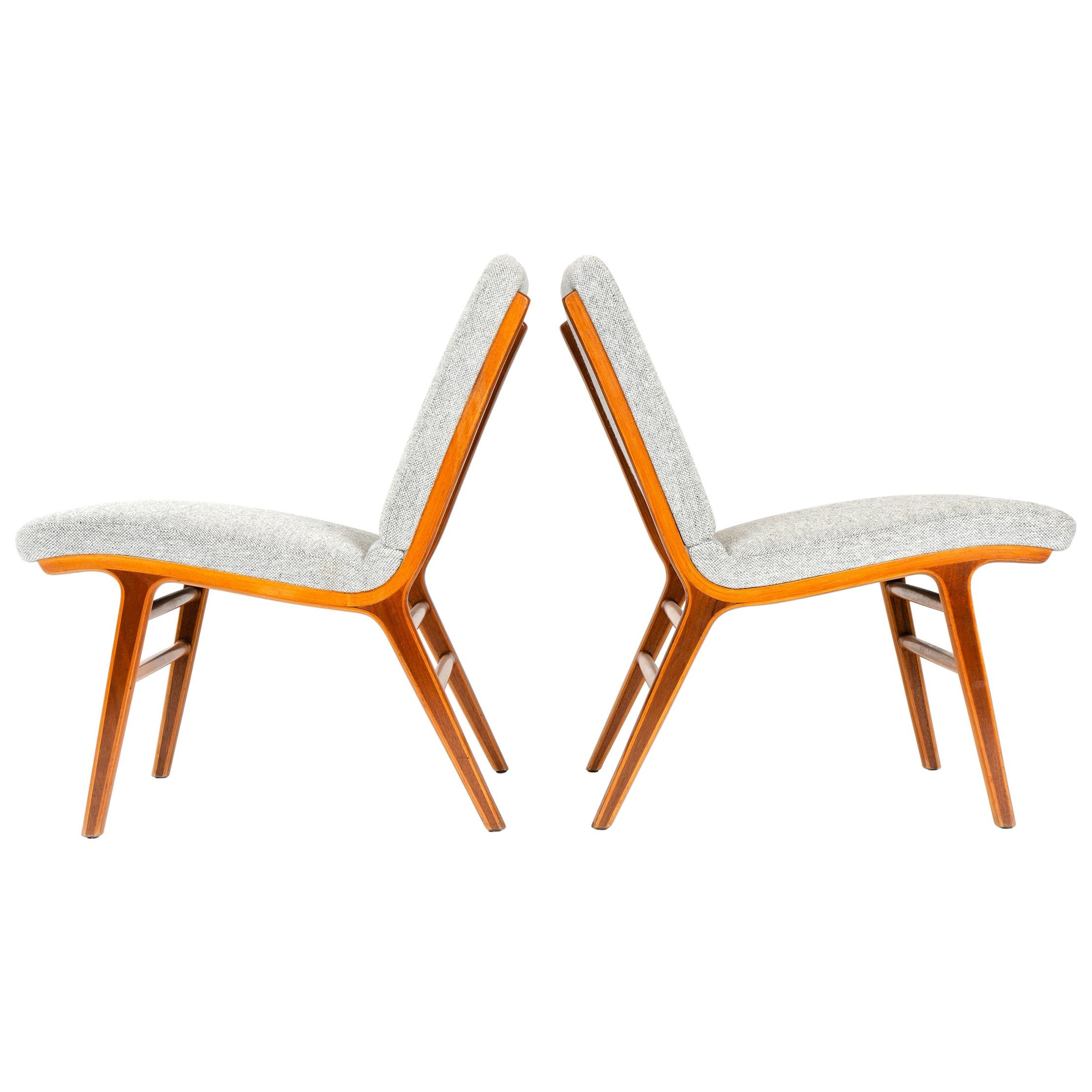1950s Danish 'Ax' Chairs by Peter Hvidt & Orla Mölgaard-Nielsen for Fritz Hansen