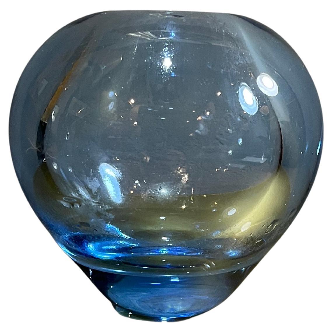 1950s Danish blown glass vase by Per Lutken for Holmegaard