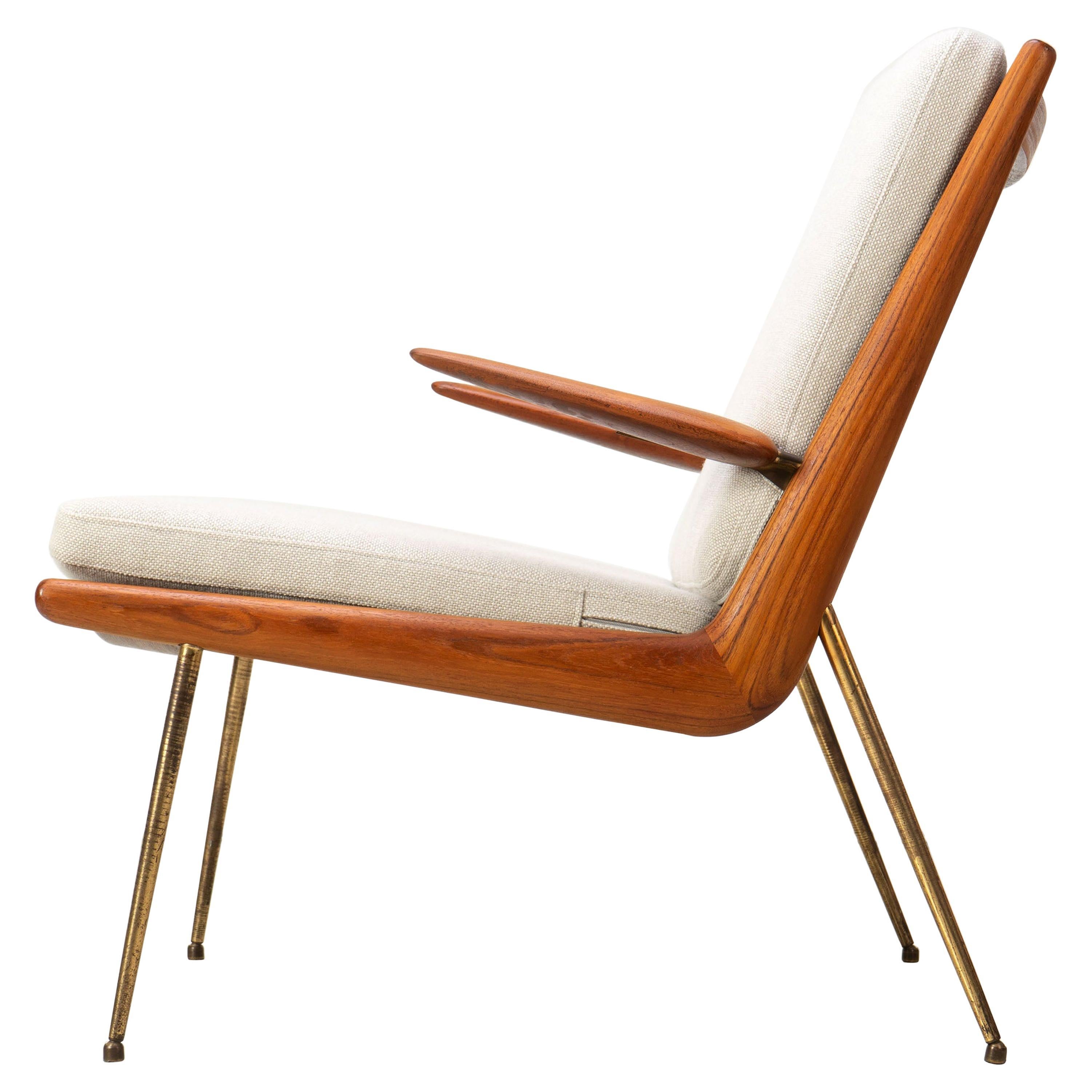 1950s Danish "Boomerang" Chair FD134 by Peter Hvidt & Orla Molgaard Nielsen, F&D