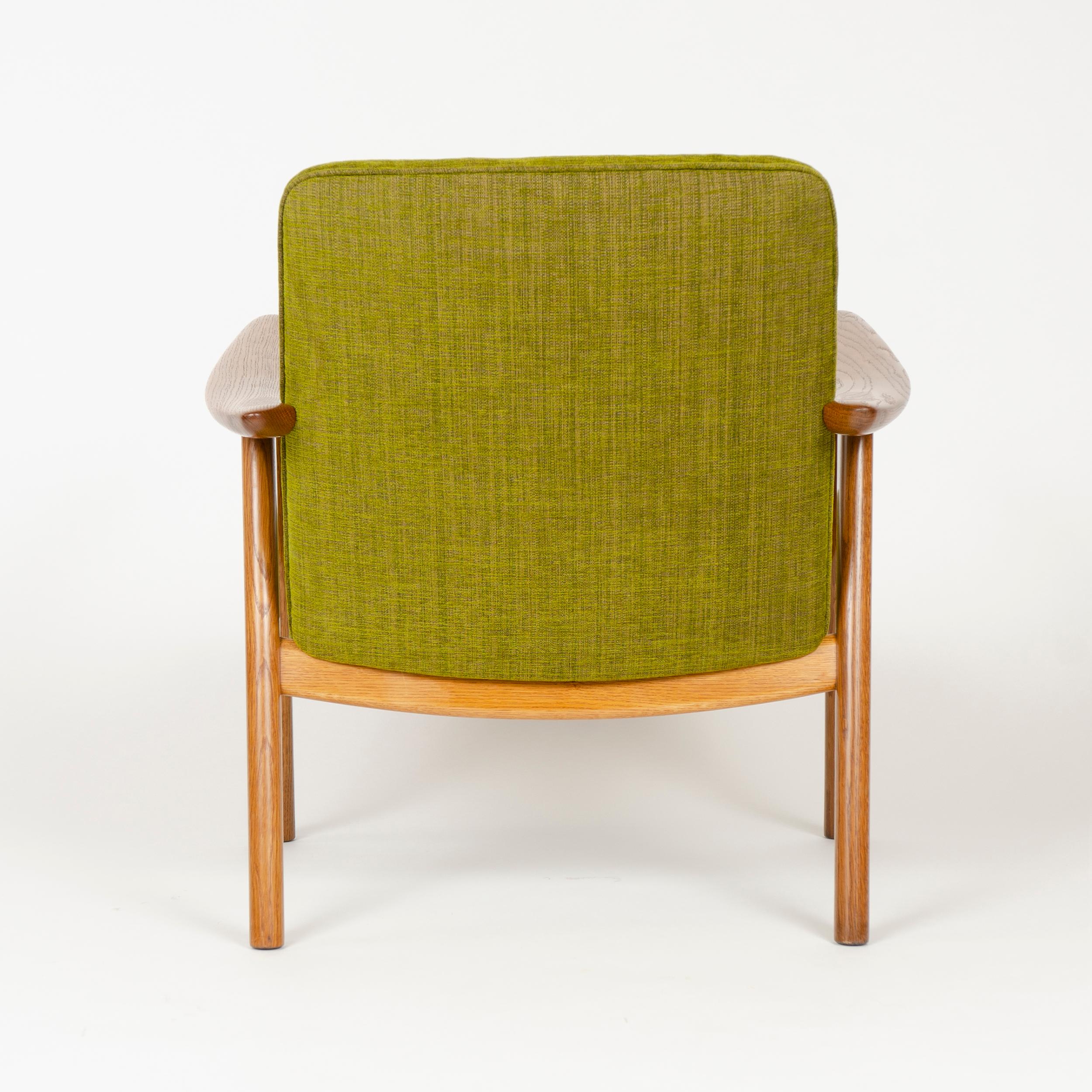 1950s Danish Bukkestolen Oak Reading Chair by Hans J. Wegner for Johannes Hansen 1