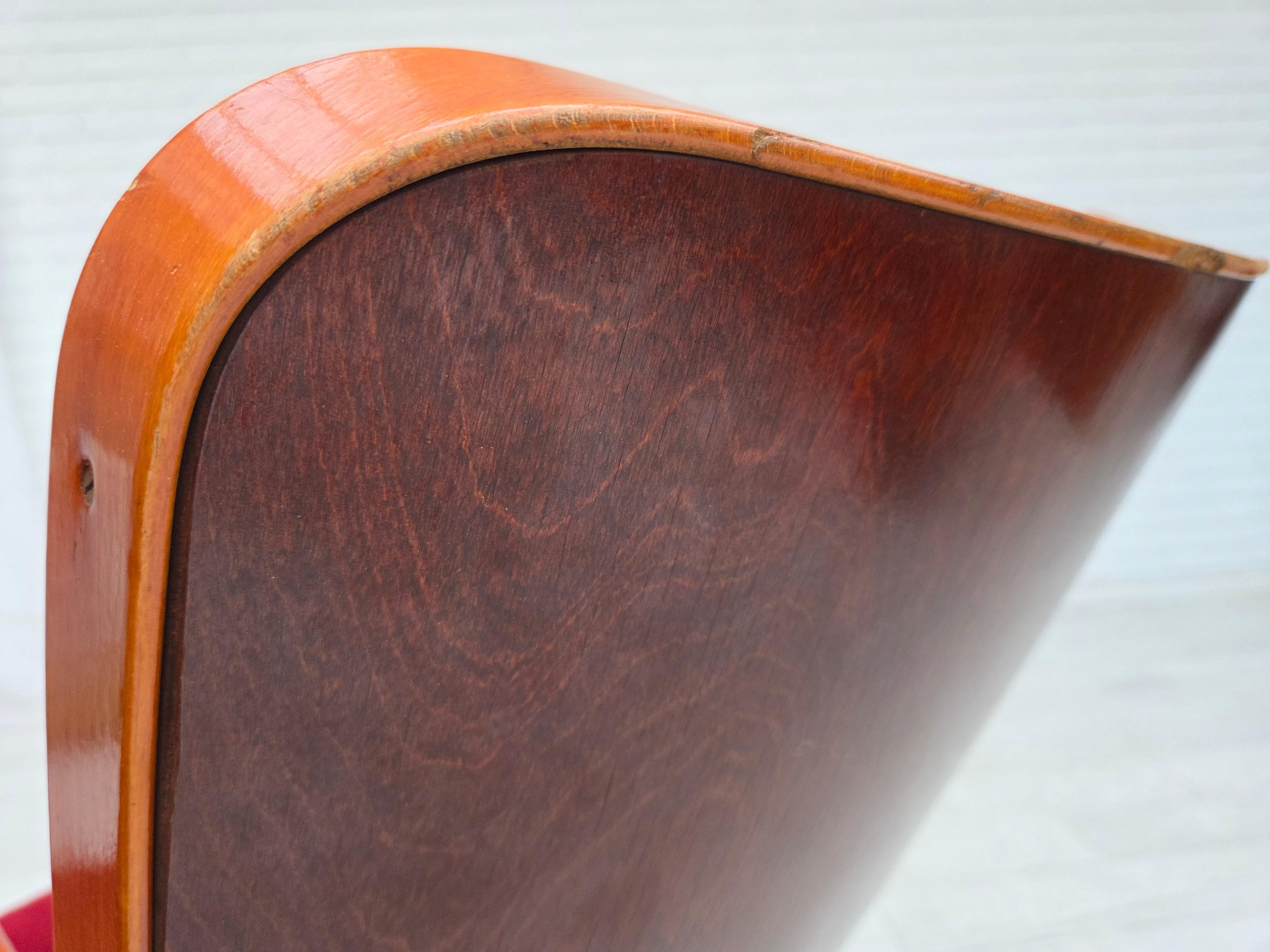 Fauteuils de cinéma danois des années 1950, meubles en velours, état d'origine. en vente 5